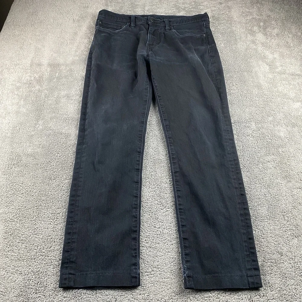Levis 511 Slim Fit Straight Leg Jeans Mens 32x27 Black Low Rise‎
